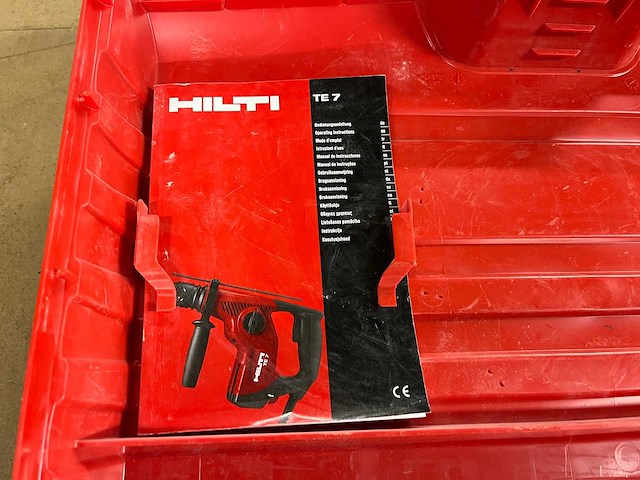 Hilti - te 7 - sds plus boorhamer met snoer in koffer (2x) - afbeelding 4 van  4
