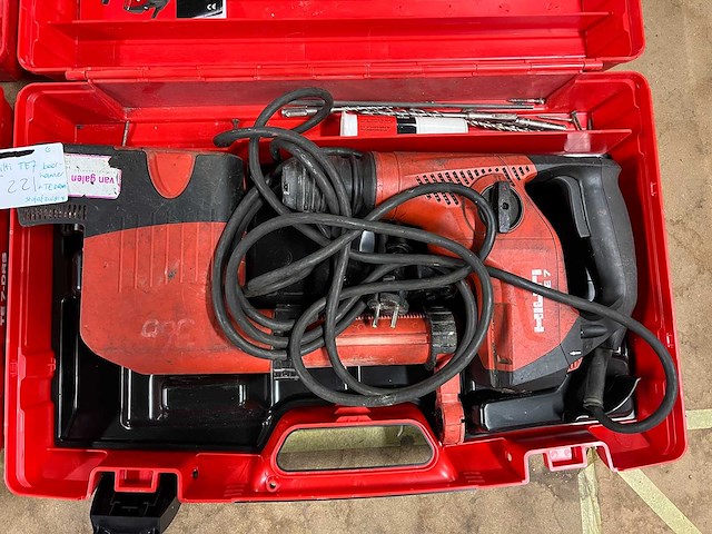 Hilti - te 7, te drs-m - sds plus boorhamer met snoer met stofafzuiging in koffer (2x) - afbeelding 2 van  4