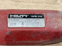 Hilti - ws 115 - haakse slijper - afbeelding 5 van  5