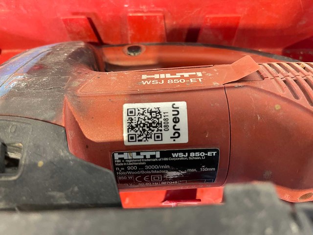 Hilti - wsj 850-et - elektrische decoupeerzaag - afbeelding 3 van  3
