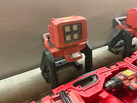 Hilti accu gereedschapset b.u.: haakse slijper, boormachine en bouwlamp in koffer - afbeelding 4 van  4