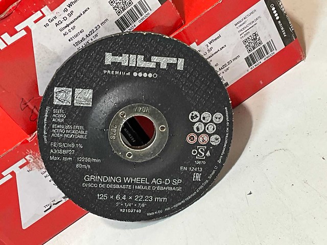 Hilti ag-d sp slijpschijf 125x6x22,23mm (30x) - afbeelding 3 van  3