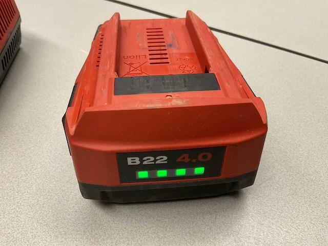 Hilti b22 4.0 + c4/36-350 accu + lader - afbeelding 3 van  3