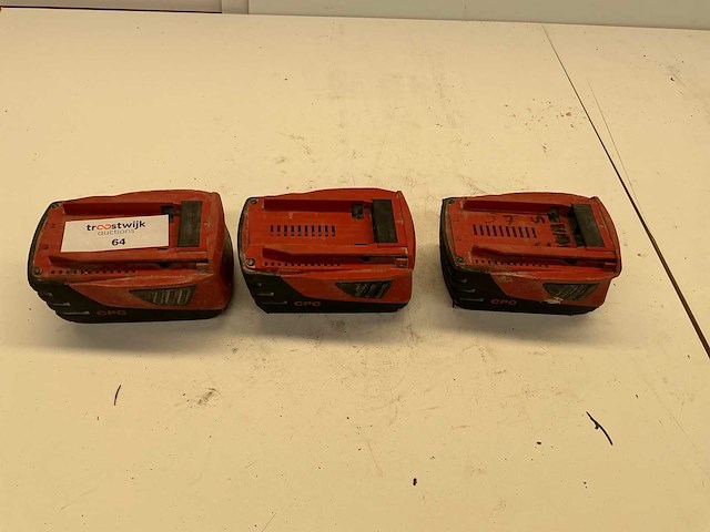 Hilti b22-5,2 amp li-ion accu (3x) - afbeelding 2 van  4