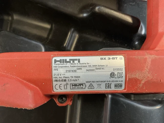 Hilti bx 3-bt schiethamer - afbeelding 5 van  8