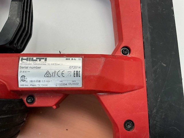 Hilti bx 3-l accu schiethamer - afbeelding 5 van  6
