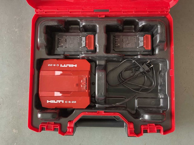 Hilti c 6-22 + b22-85 nuron accu's en lader - afbeelding 2 van  4