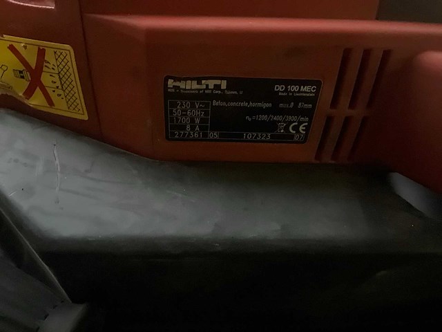 Hilti dd 100 mec kernboormachine - afbeelding 5 van  5