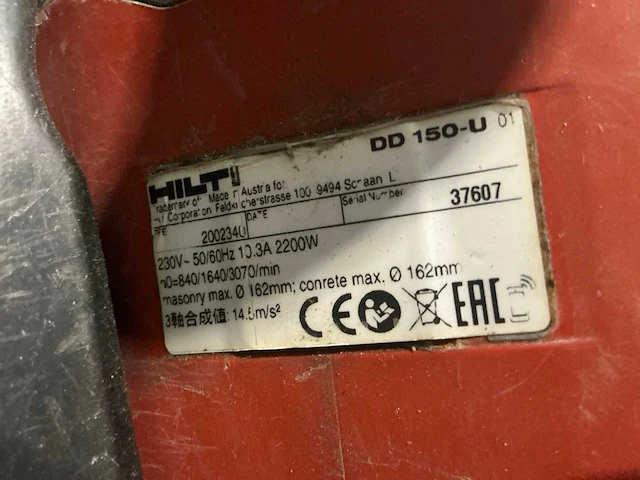 Hilti dd 150 u boormachine - afbeelding 3 van  3
