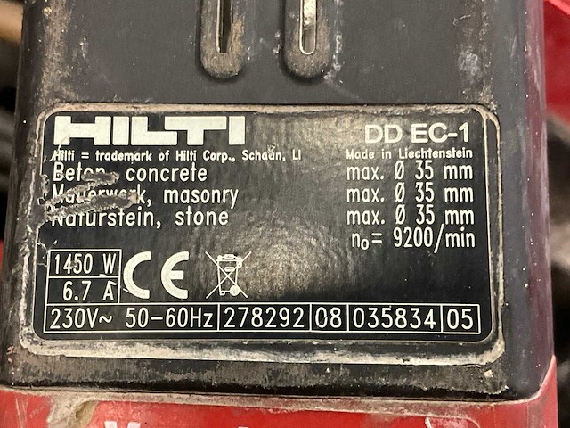 Hilti dd ec-1 diamantboormachine - afbeelding 9 van  9