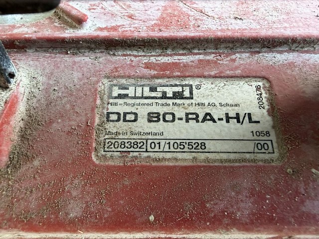 Hilti dd80-ra diamond drilling stand hilti, dd80-ra - afbeelding 2 van  3