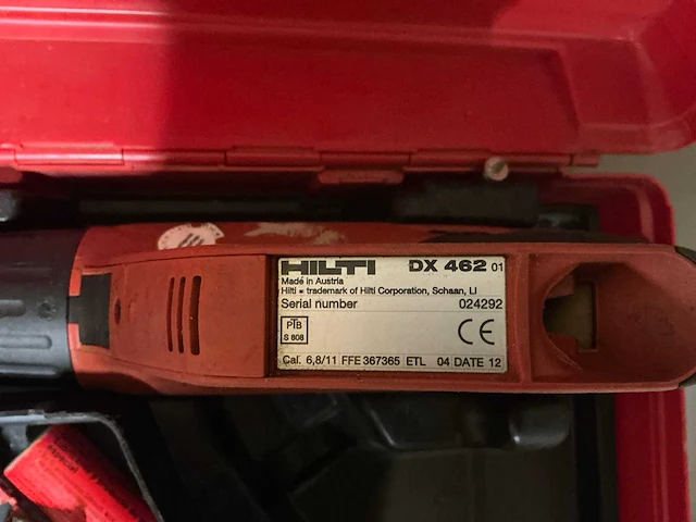 Hilti dx 462-s12 vol-automatische kruitschiethamer - afbeelding 2 van  3