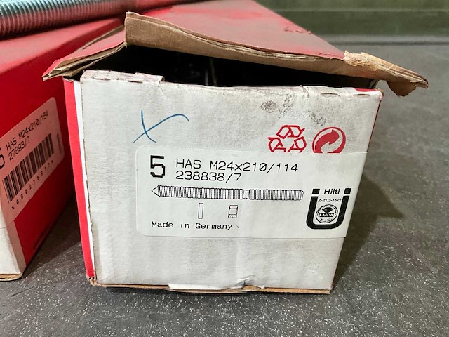 Hilti has m24x210mm ankerstang (10x) - afbeelding 5 van  6