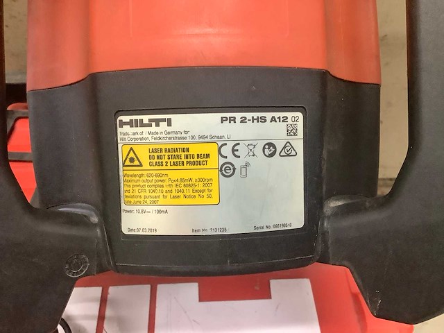 Hilti pr 2-hs bouwlaser - afbeelding 6 van  6