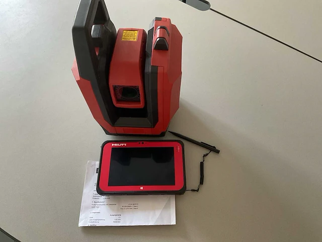 Hilti ptl 300 + plc 400 lay-outtablet total station - afbeelding 1 van  5