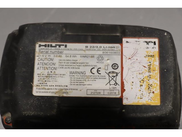 Hilti sf 6-a22 accu-boor- en schroefmachine, 21.6v - afbeelding 2 van  12