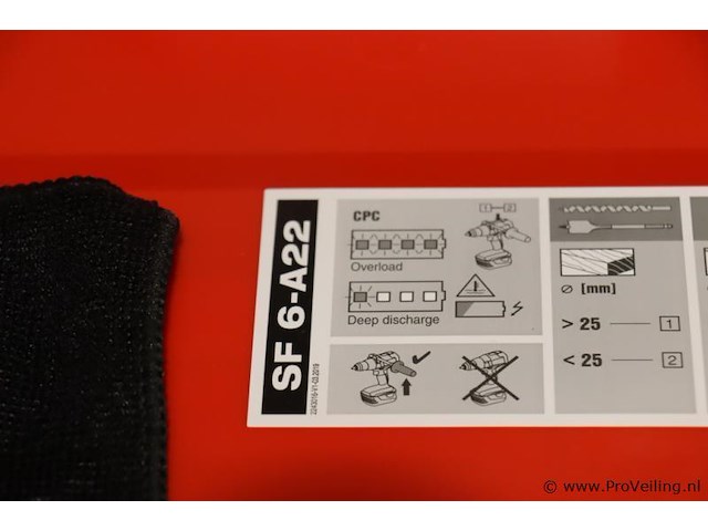 Hilti sf 6-a22 accu-boor- en schroefmachine, 21.6v - afbeelding 6 van  12