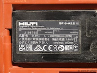 Hilti sf 6-a22 accu-boor- en schroefmachine, 21.6v - afbeelding 10 van  12