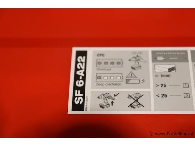 Hilti sf 6-a22 accu-boor- en schroefmachine, 21.6v - afbeelding 4 van  10