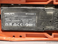 Hilti sf 6-a22 accu-boor- en schroefmachine, 21.6v - afbeelding 8 van  10