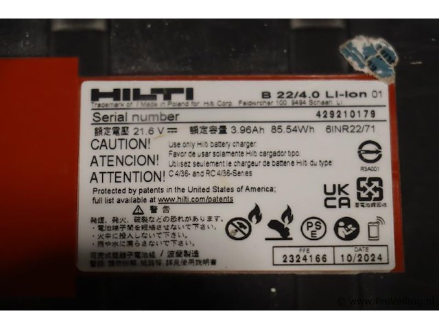 Hilti sf 6-a22 accu-boor- en schroefmachine, 21.6v - afbeelding 10 van  10