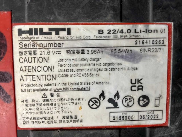 Hilti sf 6-a22 boormachine - afbeelding 3 van  3