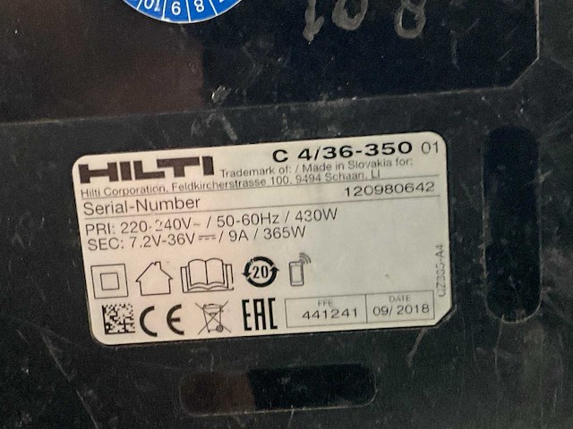 Hilti sf 6h-a22 accu- boormachine - afbeelding 5 van  5
