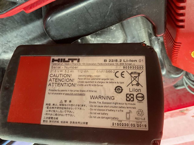 Hilti sf 6h-a22 boormachine - afbeelding 3 van  6