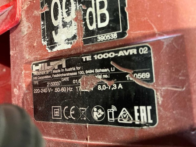 Hilti te 1000-avr breekhamer - afbeelding 2 van  3