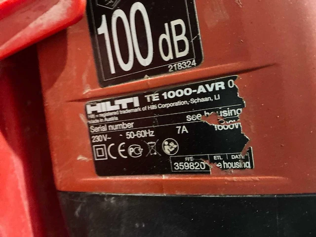 Hilti te 1000-avr breekhamer - afbeelding 4 van  5