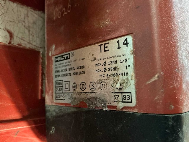 Hilti te 14 boormachine - afbeelding 5 van  5