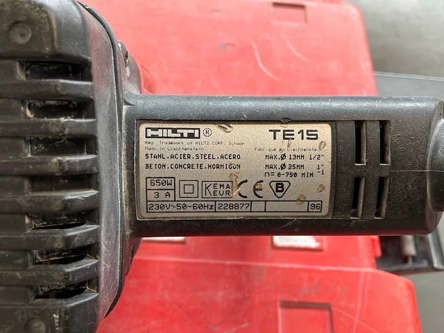 Hilti te 15 boormachine (2x) - afbeelding 7 van  9