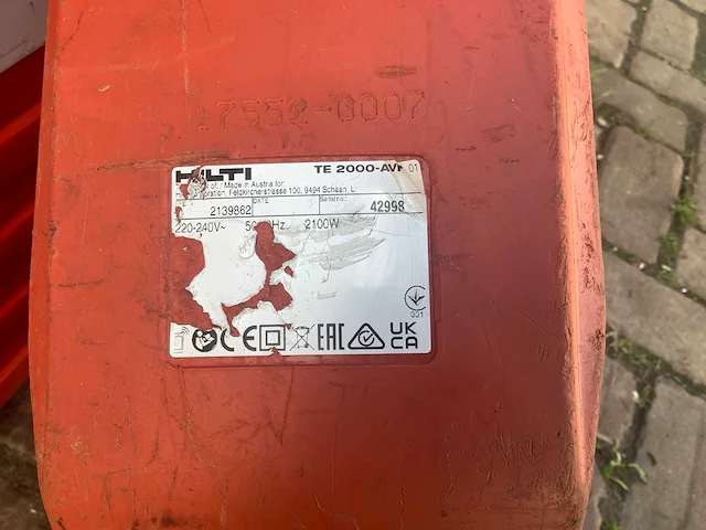 Hilti te 2000-avr breekhamer - afbeelding 6 van  6