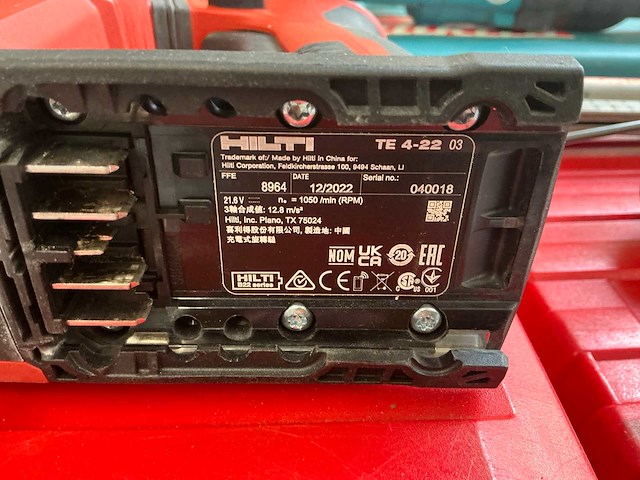 Hilti te 4-22 boorhamer - afbeelding 3 van  3