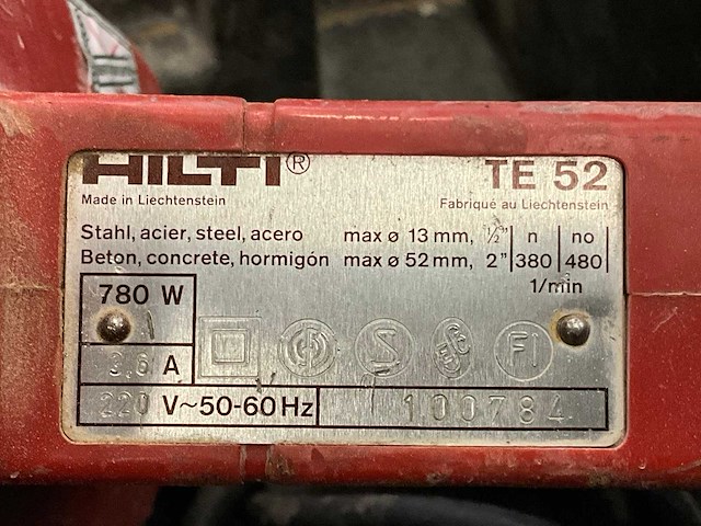 Hilti te 52 boormachine - afbeelding 5 van  5