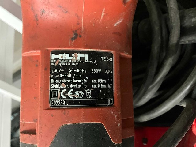 Hilti te 6-s boormachine - afbeelding 4 van  5