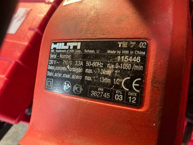Hilti te 7 boormachine - afbeelding 2 van  3