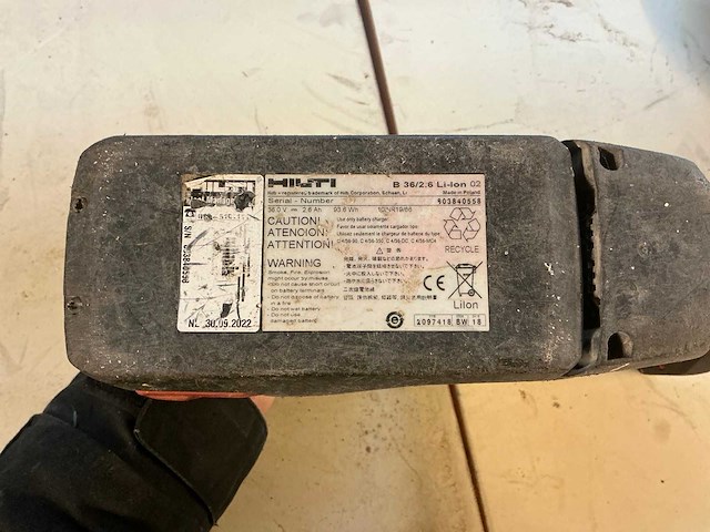 Hilti te6-a36 boorhakhamer - afbeelding 3 van  3