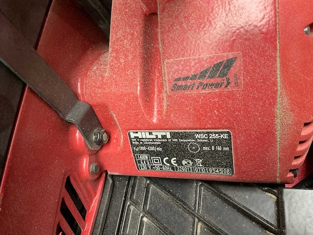 Hilti wsc 255-ke cirkelzaagmachine - afbeelding 3 van  5