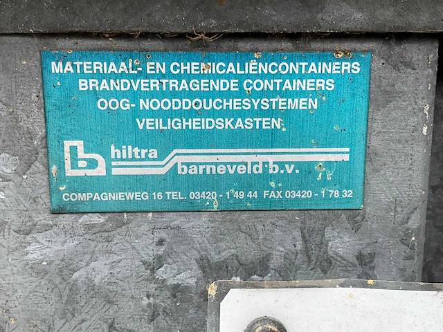 Hiltra chemicaliën container - afbeelding 5 van  5