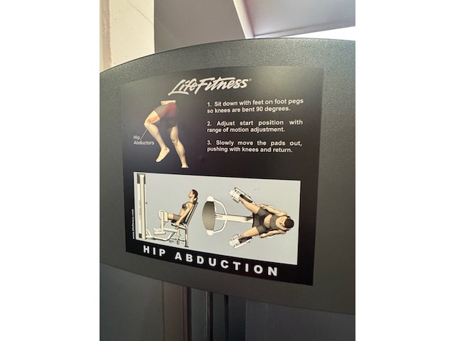 Hip abduction life fitness, fzhab-500169 - afbeelding 5 van  6