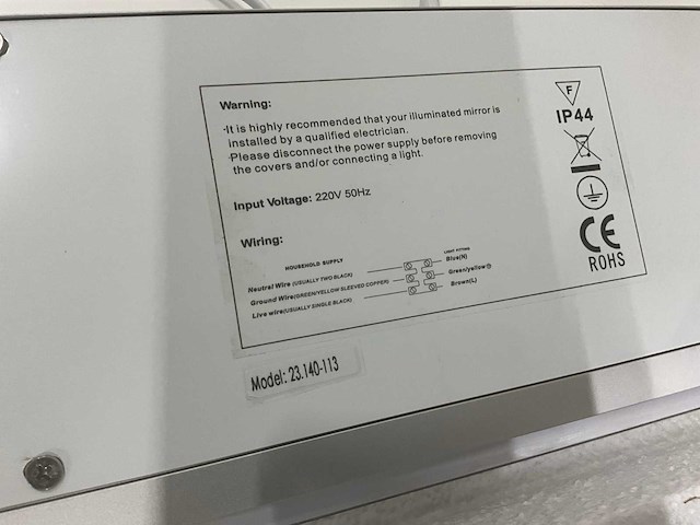 Hipp spv40 led spiegel met verwarming 140x70cm - afbeelding 4 van  4