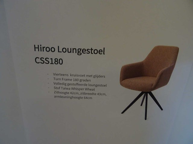 Hiroo - css180 - draaistoel - afbeelding 2 van  2