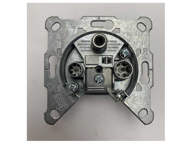 Hirschmann tv/fm/sat wandstopcontact - duurzame metalen connector van maritieme kwaliteit voor betrouwbare signaalreceptie - afbeelding 1 van  3