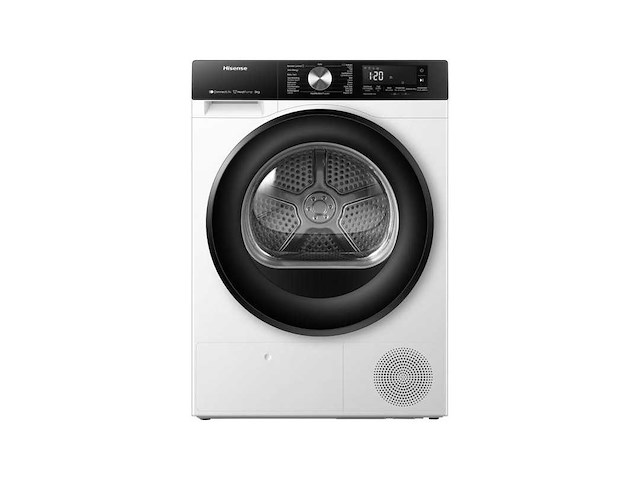 Hisense 3s serie dh3s802bw3 ; wasdroger met energielabel c ; warmtepompdroger ; 8kg ; connectlife ; trommelverlichting - afbeelding 1 van  9