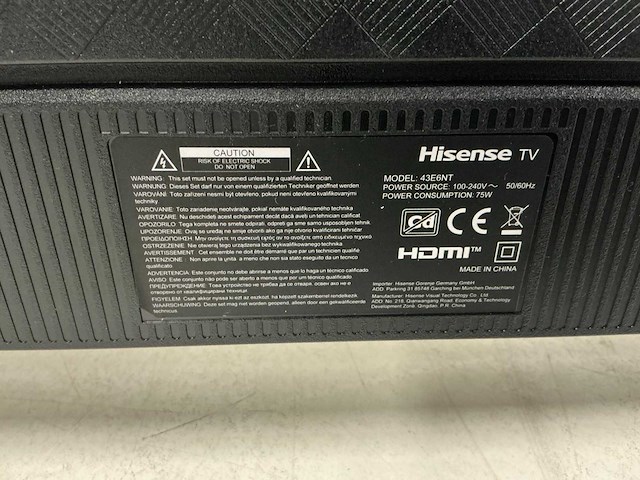 Hisense 43e6nt televisie - afbeelding 7 van  7