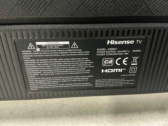 Hisense 43e6nt televisie - afbeelding 7 van  7