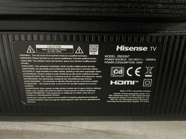 Hisense 55e63nt televisie - afbeelding 10 van  10