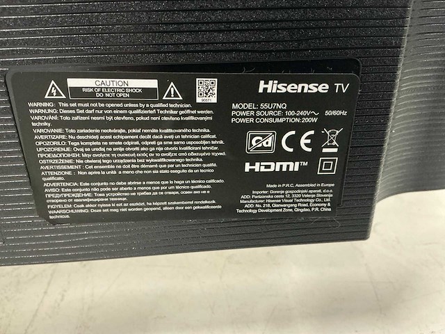 Hisense 55u7nq televisie - afbeelding 6 van  6