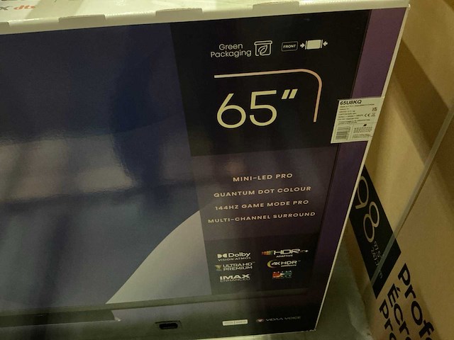 Hisense 65u8kq mini-led uled 4k 65’’ tv - afbeelding 3 van  4